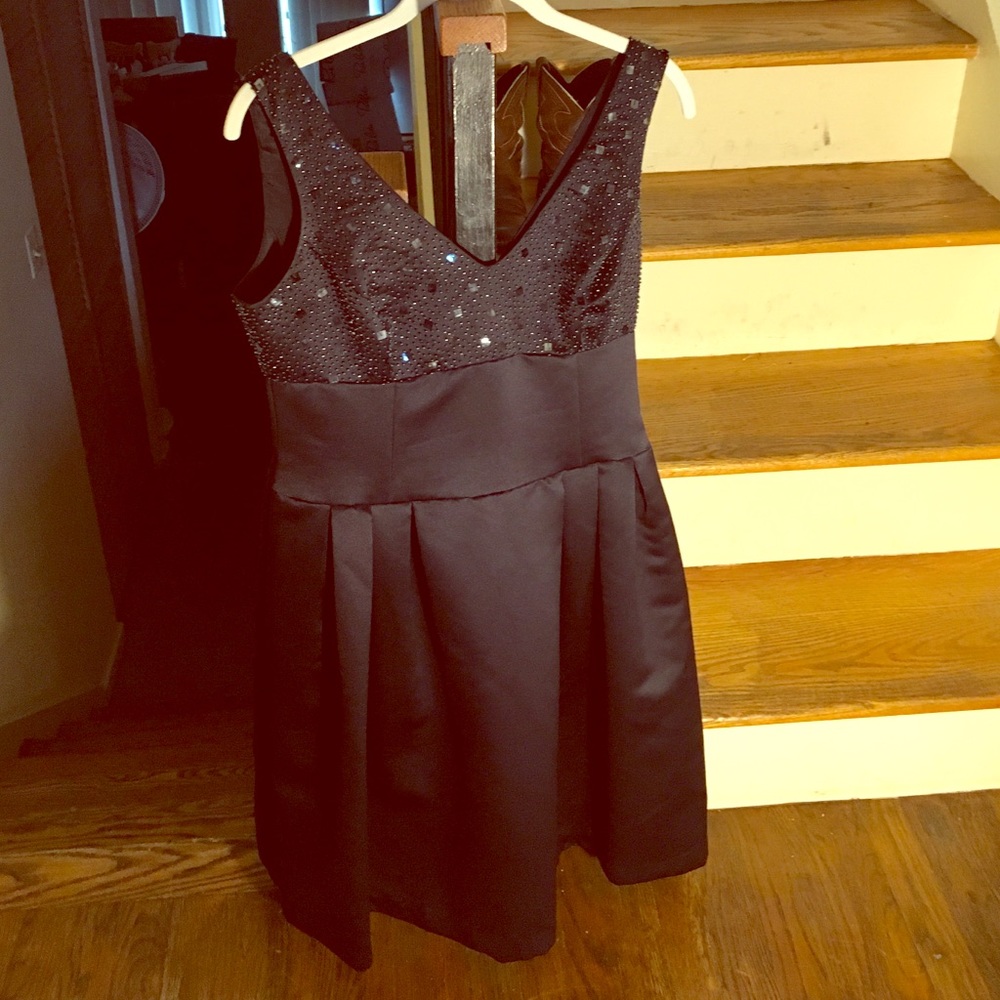 Talbots navy dress